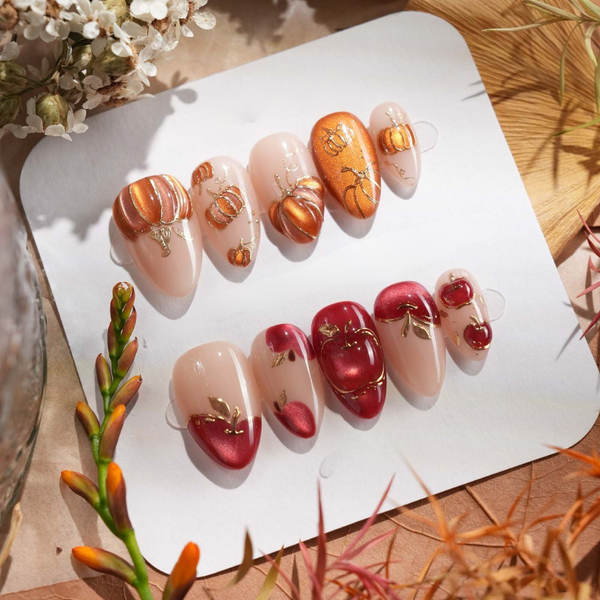Fallen Grace | Sparkle Almond Press-Ons press-on nail set