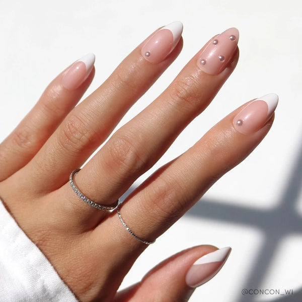 ALWAYS & FOREVER | Milky Cloud Dancer Almond Press-Ons press-on nail set