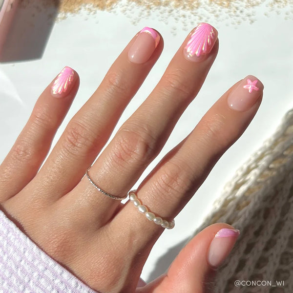 Blush Dunes | 3D Sculptural Square Press-Ons press-on nail set