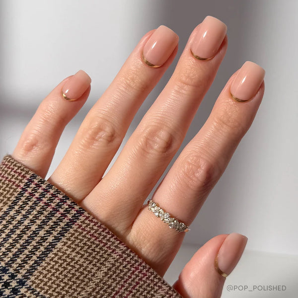 Goal Setter | French Tip Square Press-Ons press-on nail set