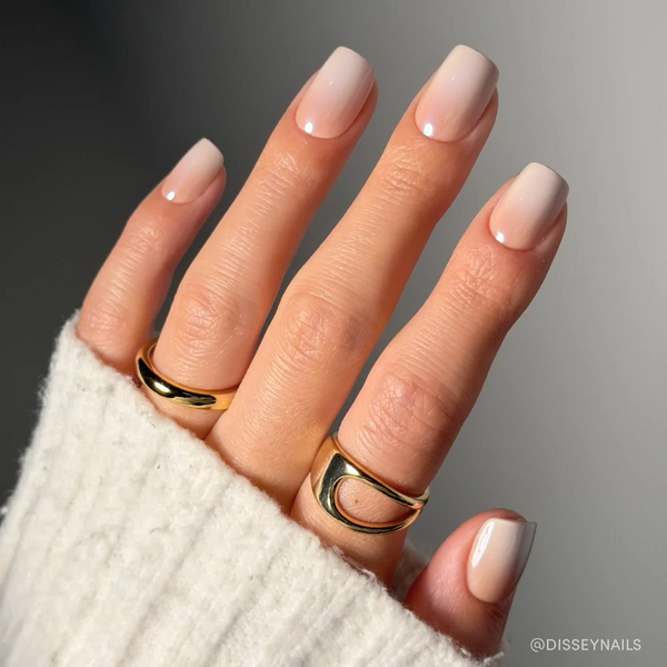 Sugar Veil | Milky Cloud Dancer Square Press-Ons press-on nail set