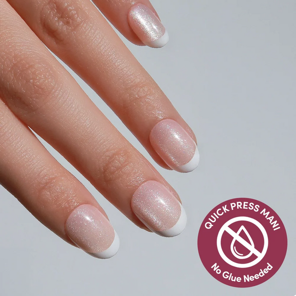 Velvet French | Cat-Eye Velvet Round Press-Ons press-on nail set