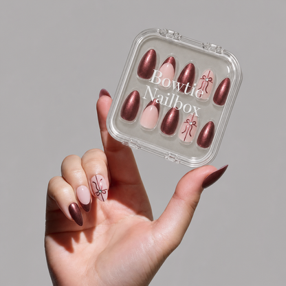 Cutie Pine press-on nails - image 5 of 8, milky cloud dancer almond