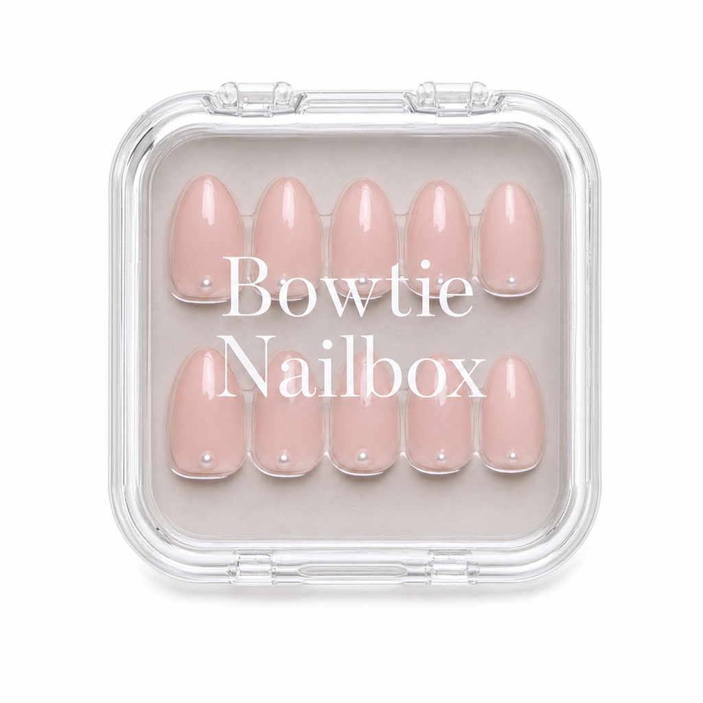 Wifey press-on nails - image 5 of 8, milky cloud dancer almond