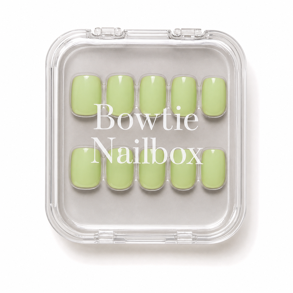 Light Sage press-on nails - image 5 of 8, soft neutral square