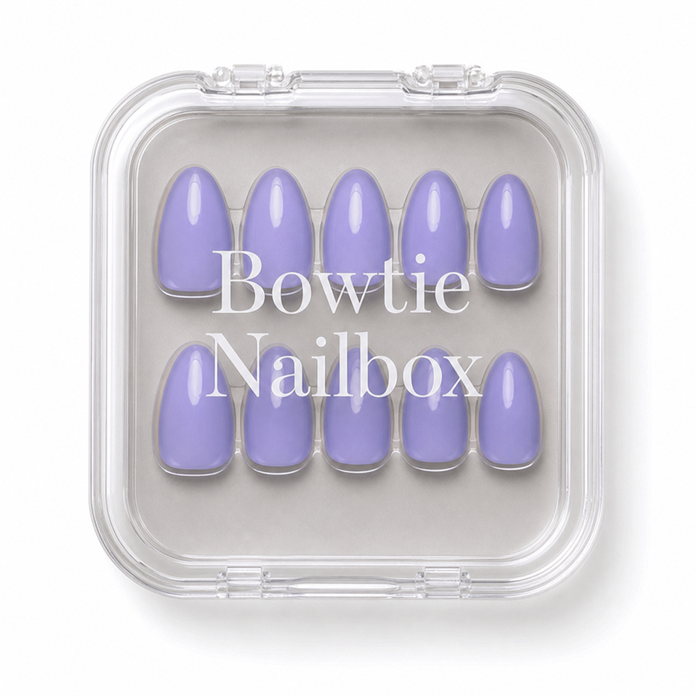 Periwinkle press-on nails - image 5 of 8, pastel almond