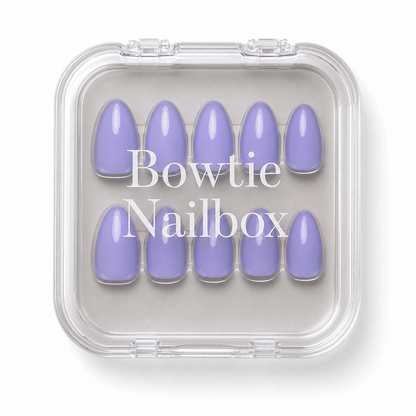 Periwinkle press-on nails - image 5 of 8, pastel almond
