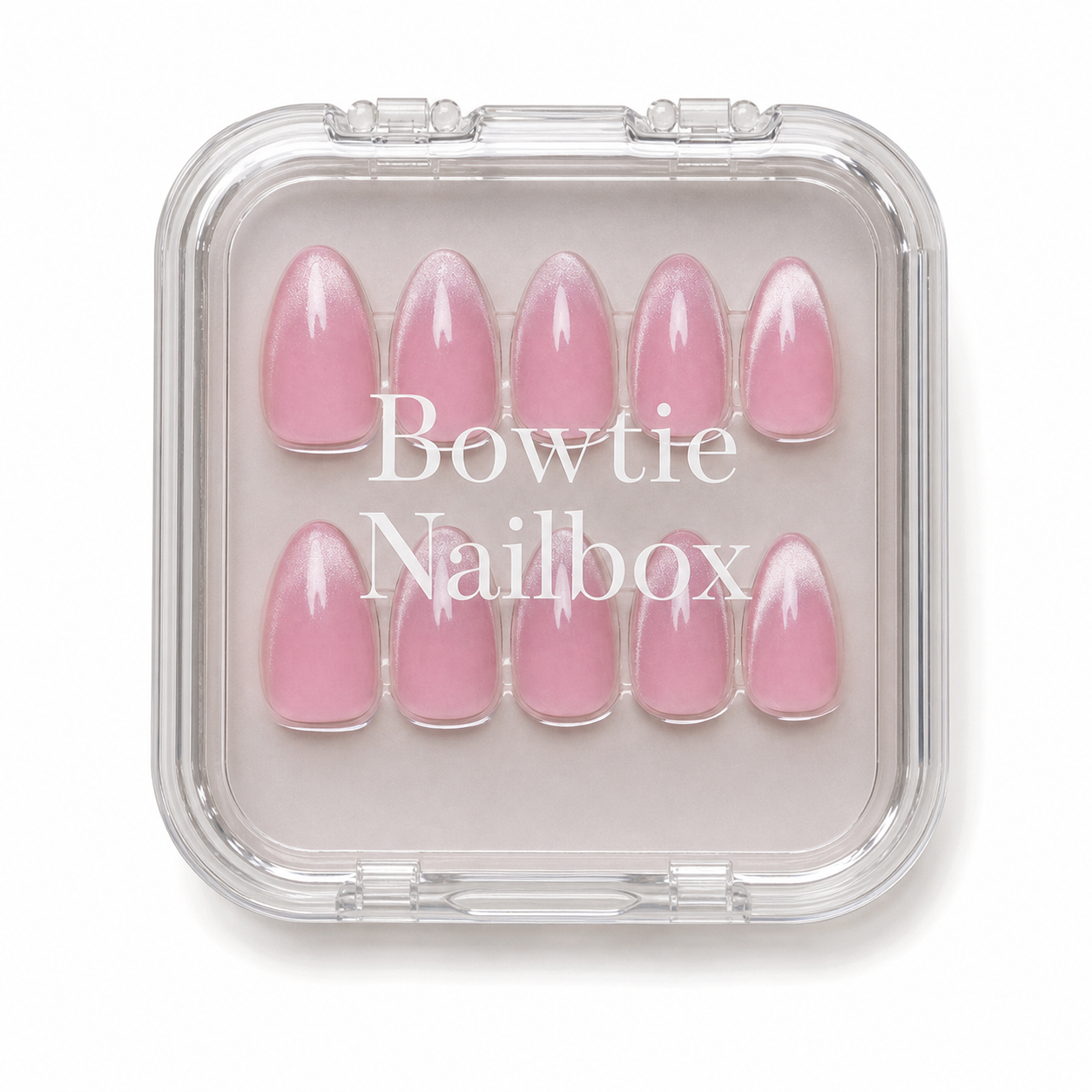 Lovers Blush press-on nails - image 5 of 8, cat-eye velvet almond