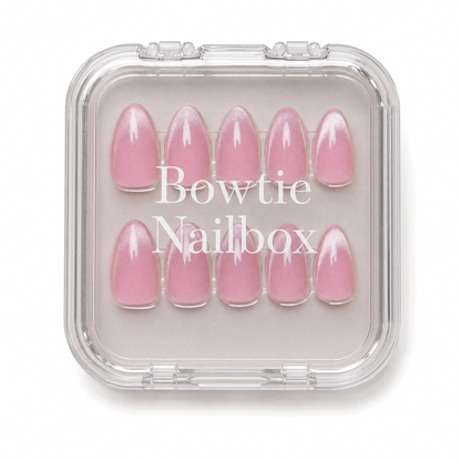 Lovers Blush press-on nails - image 5 of 8, cat-eye velvet almond