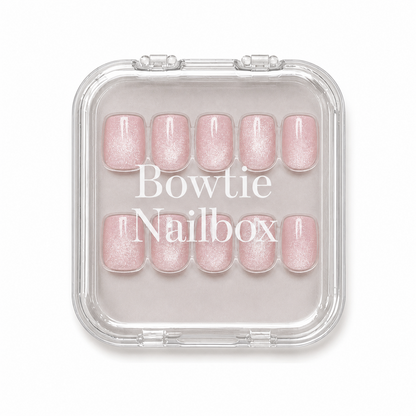 Pinky Promise press-on nails - image 5 of 8, cat-eye velvet square