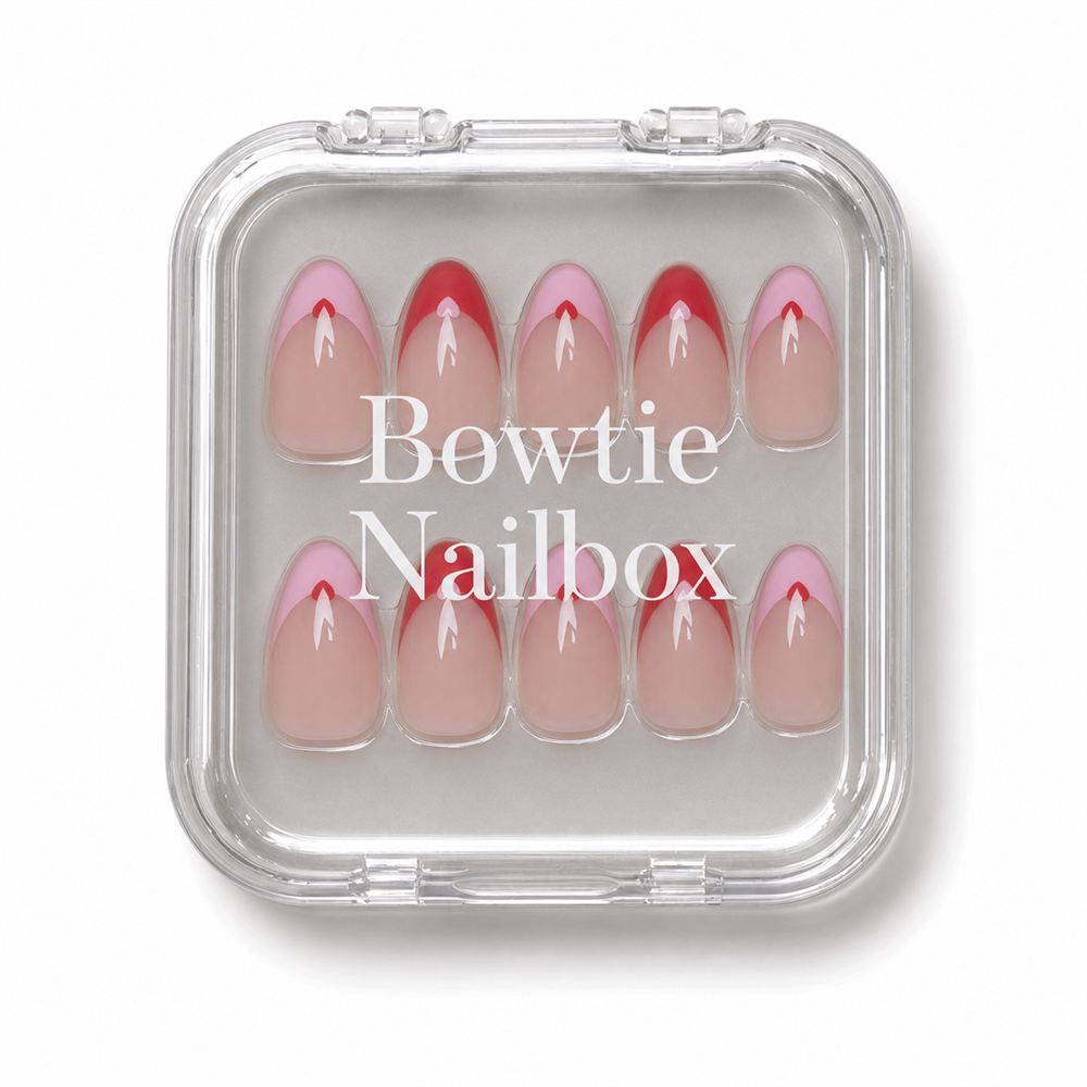 Pure Hearted press-on nails - image 5 of 8, french tip almond