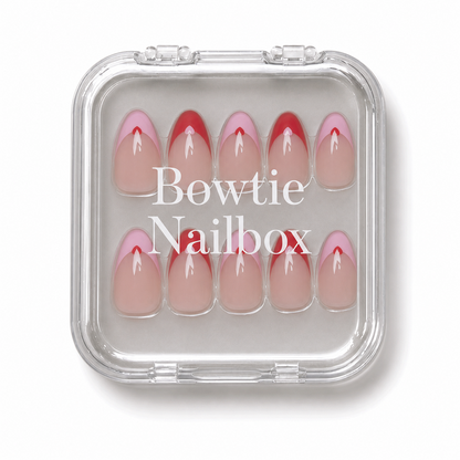 Pure Hearted press-on nails - image 5 of 8, french tip almond