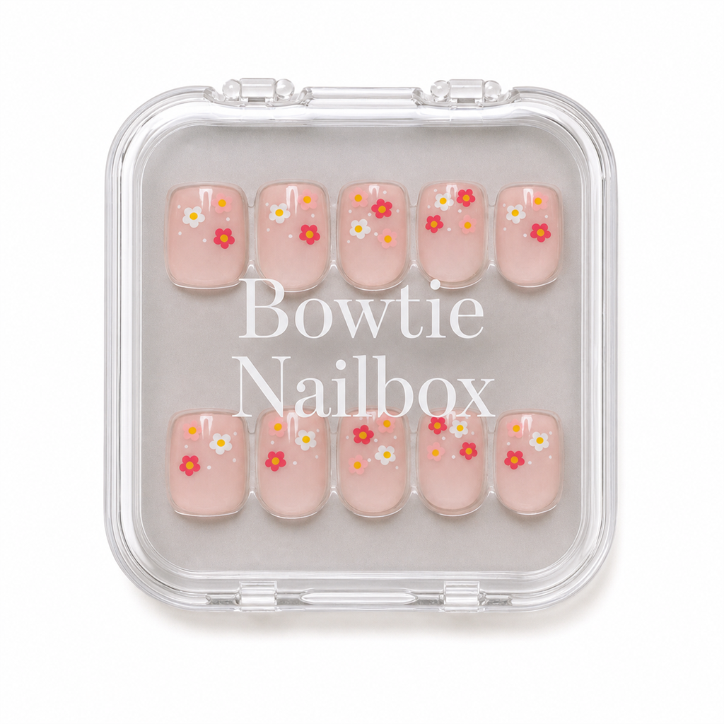 Pretty Bloom press-on nails - image 5 of 8, french tip square