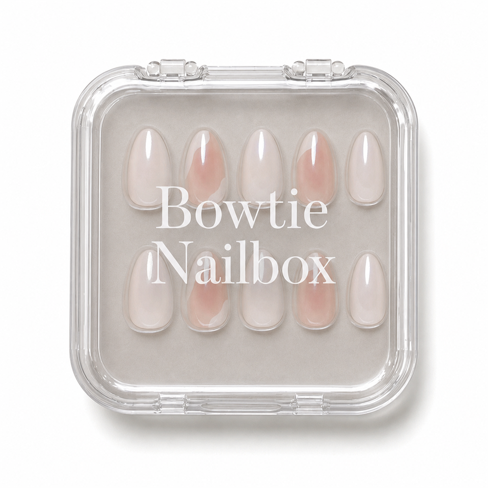 Lovey Dovey press-on nails - image 5 of 8, jelly glaze almond