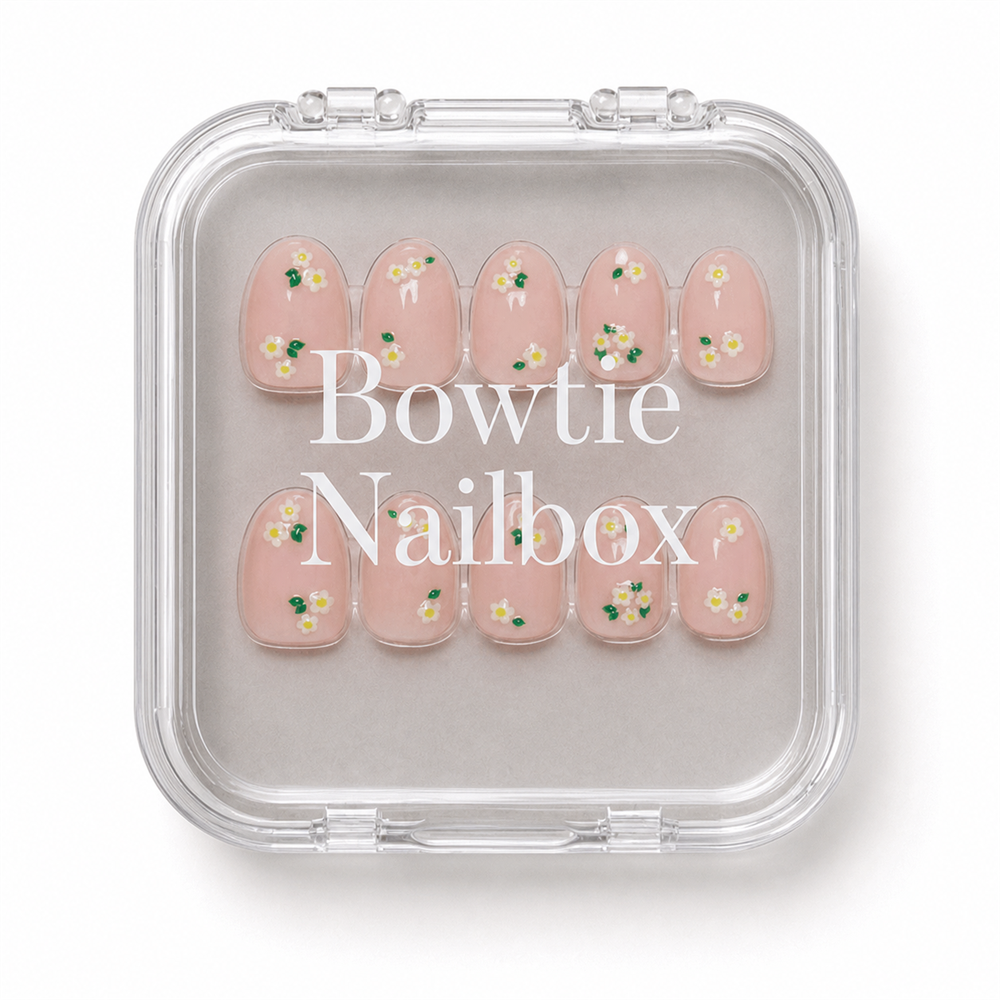 Petals press-on nails - image 5 of 8, floral oval