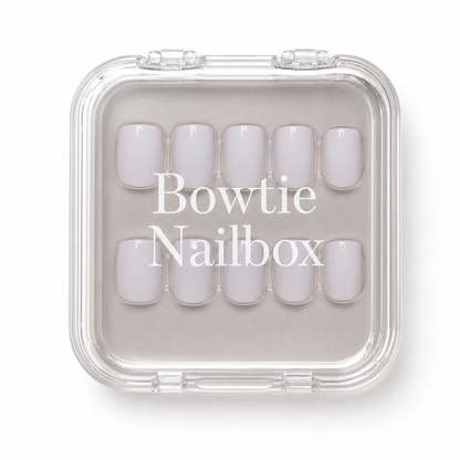 Lilac Gray press-on nails - image 5 of 8, pastel square