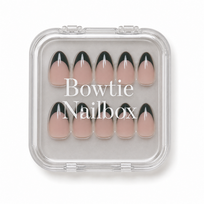 Château press-on nails - image 5 of 8, french tip almond