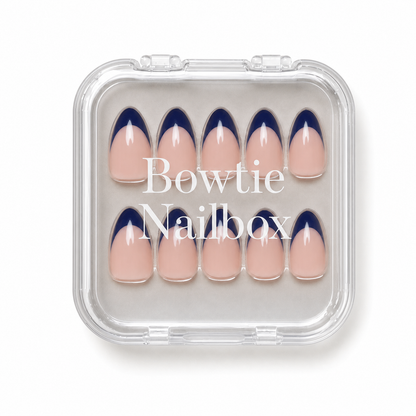 French Riviera press-on nails - image 5 of 8, french tip almond
