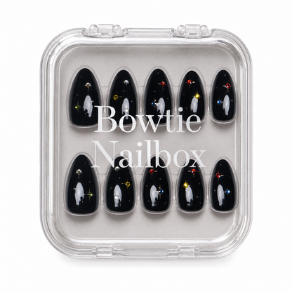 Winter Comet press-on nails - image 5 of 8, 3d sculptural almond