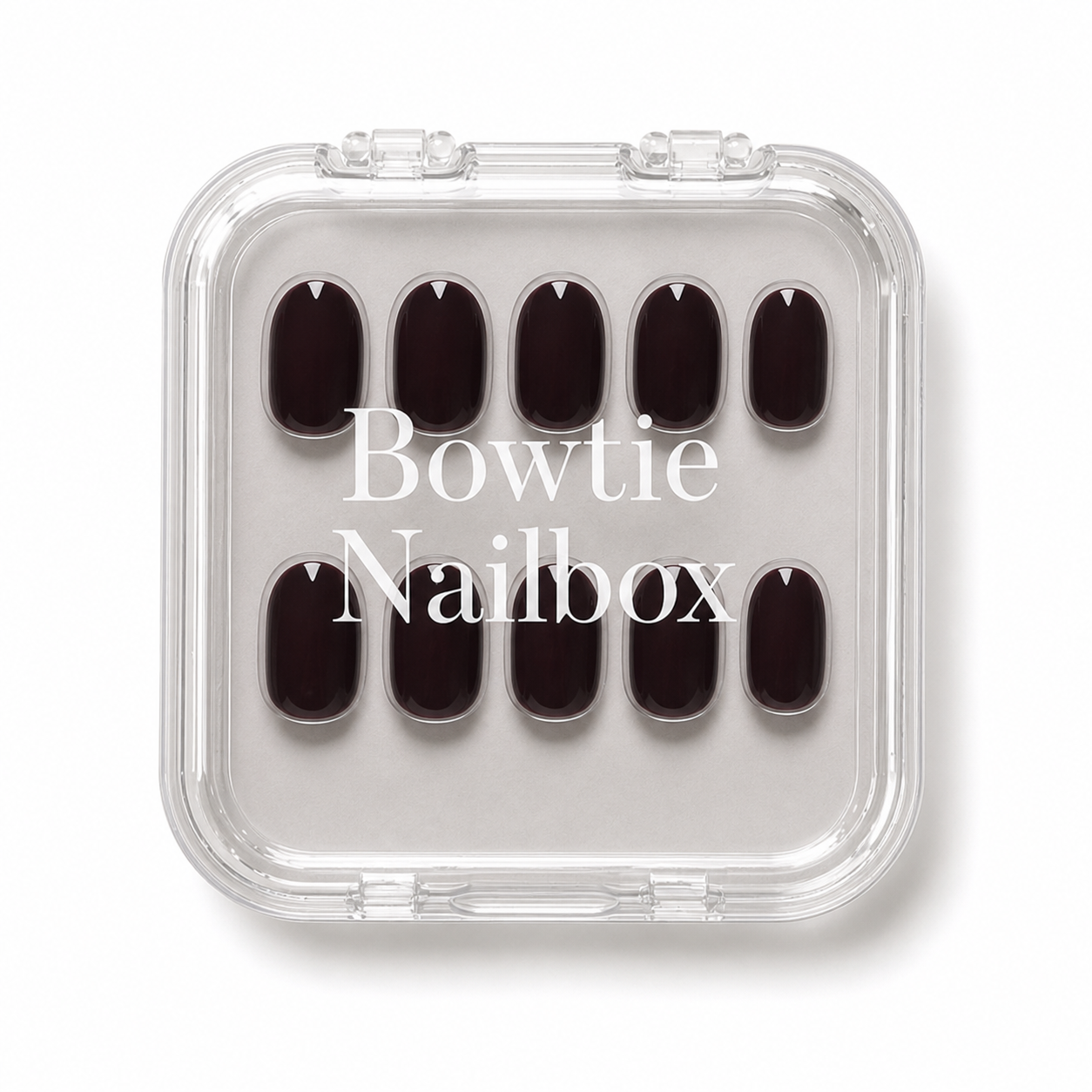Bark Brown press-on nails - image 5 of 8, soft neutral almond