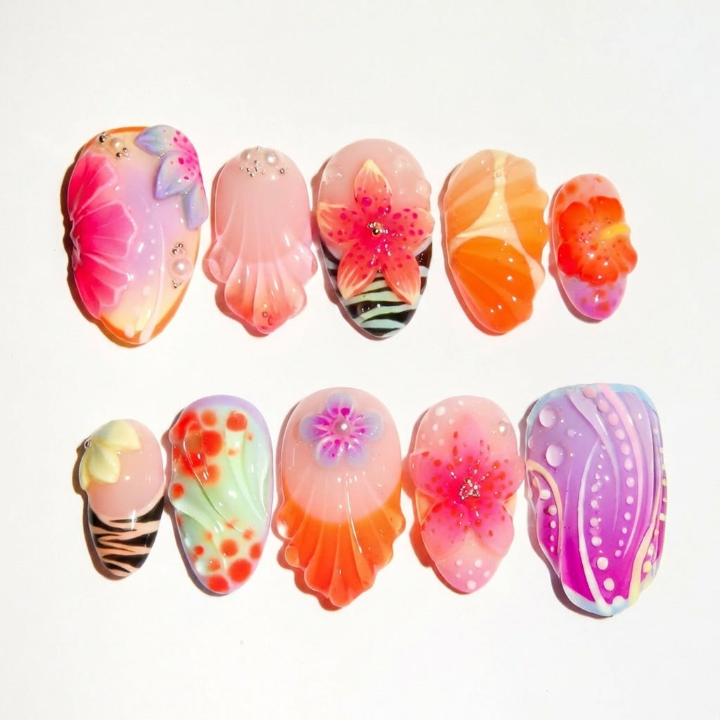 Candy Mirage press-on nails - image 5 of 15, cat-eye velvet almond