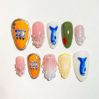 Candy Mirage press-on nails - image 7 of 15, cat-eye velvet almond