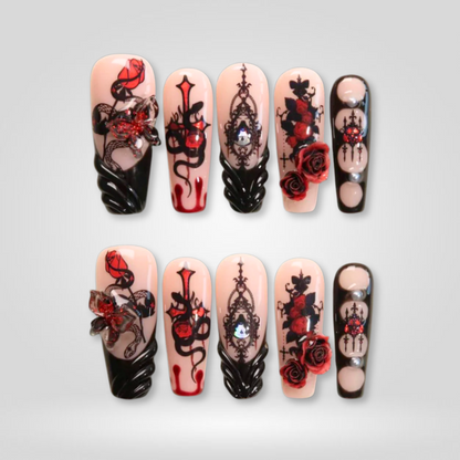Witches Beauty press-on nails - image 12 of 15, seasonal almond