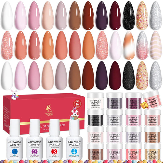 20pcs Powder Nail Kit Bowtie Nail Box gel or powder - image 1 of 8