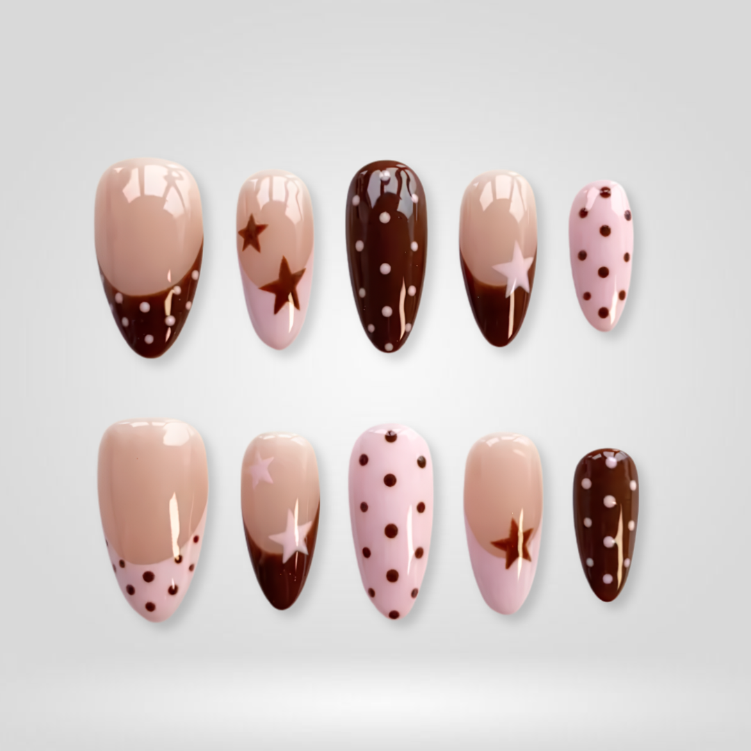 Summer Dot press-on nails - image 9 of 15, polka dot almond
