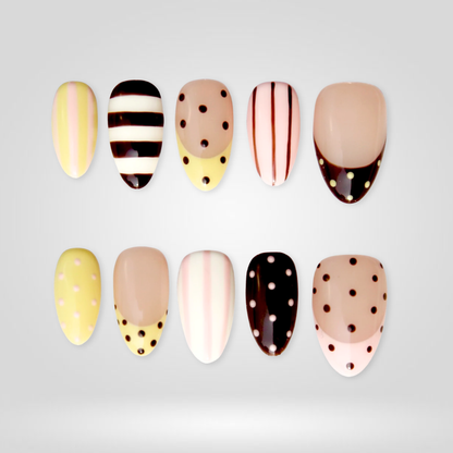 Summer Dots press-on nails - image 6 of 16, polka dot almond
