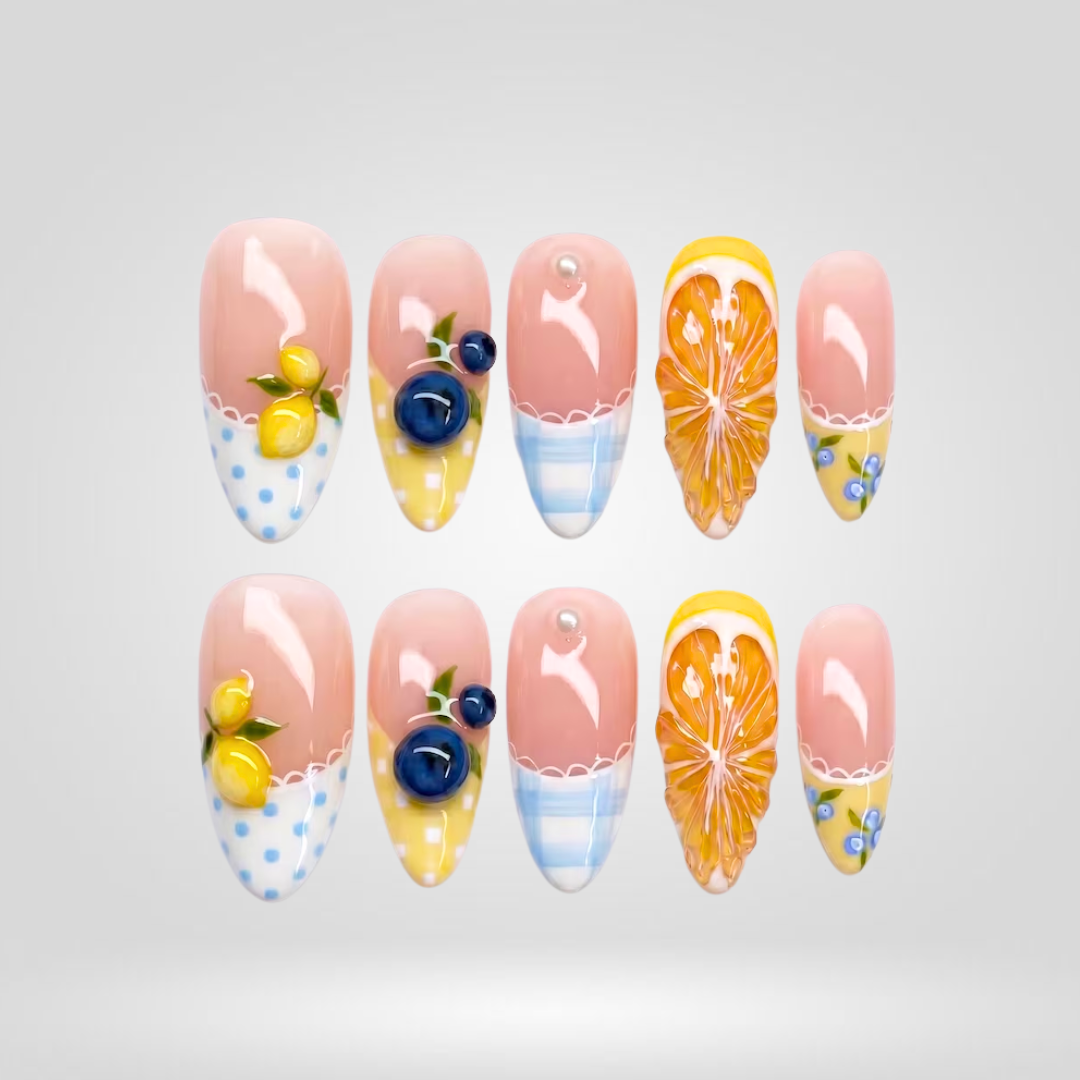 Playful Vibes press-on nails - image 9 of 13, cat-eye velvet almond