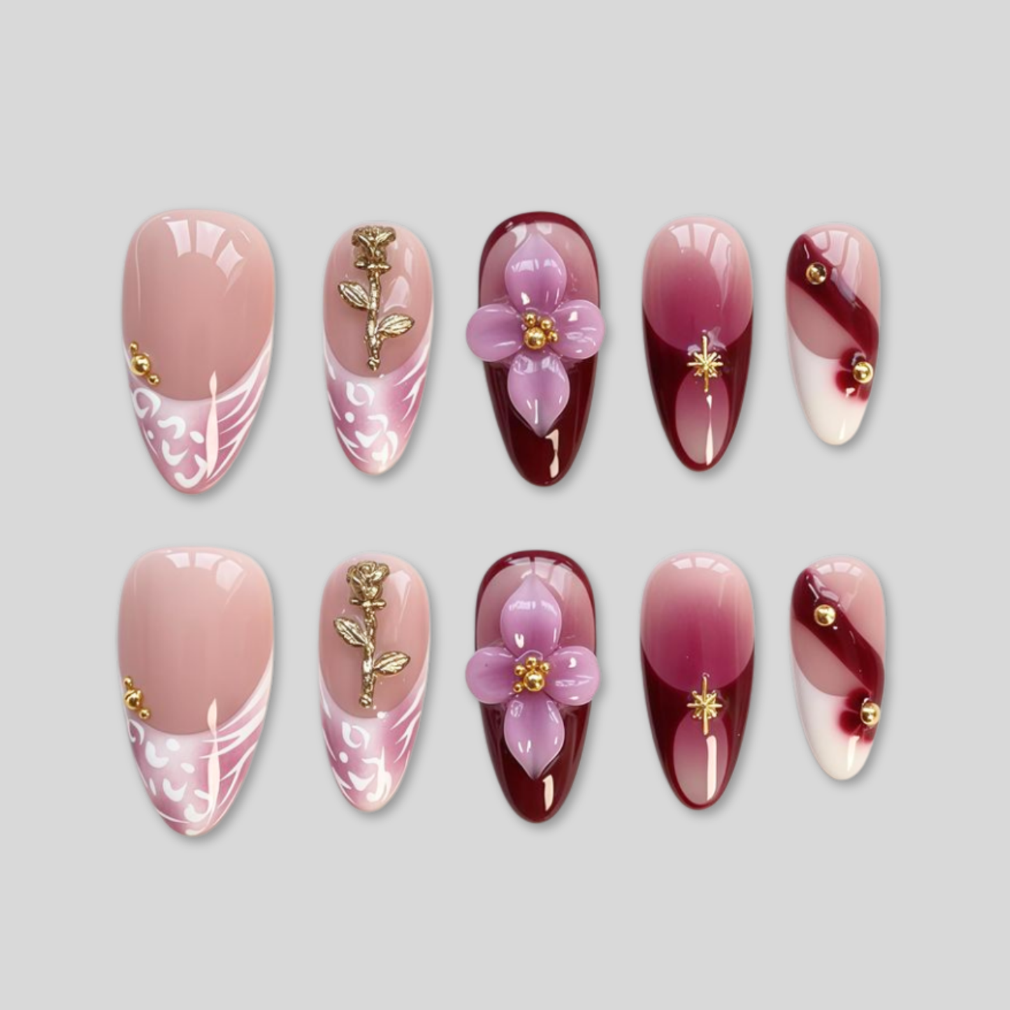 Burgundy Pink Gradient