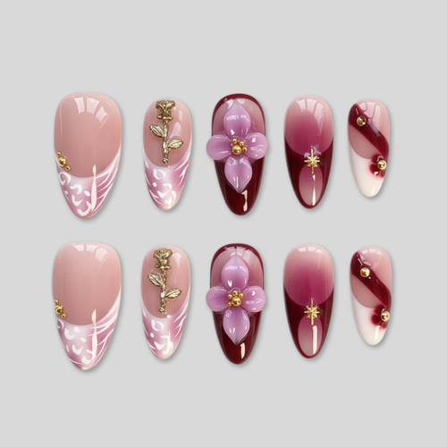 Burgundy Pink Gradient