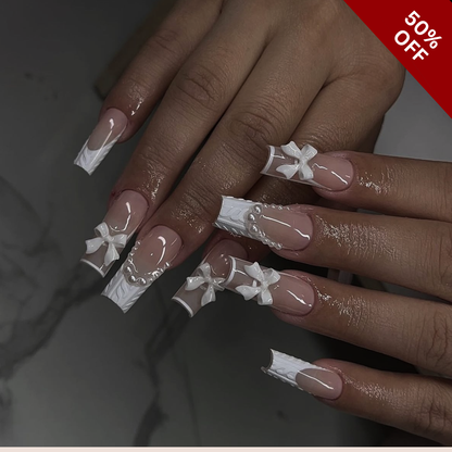 Whispered Petals press-on nails - image 10 of 15, cat-eye velvet almond