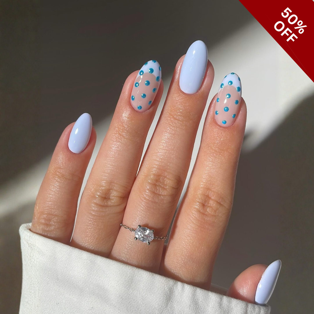 Soft Botanica press-on nails - image 10 of 13, cat-eye velvet almond