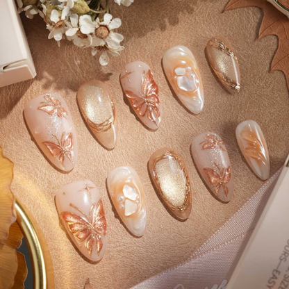 Fallen Grace press-on nails - image 5 of 12, sparkle almond