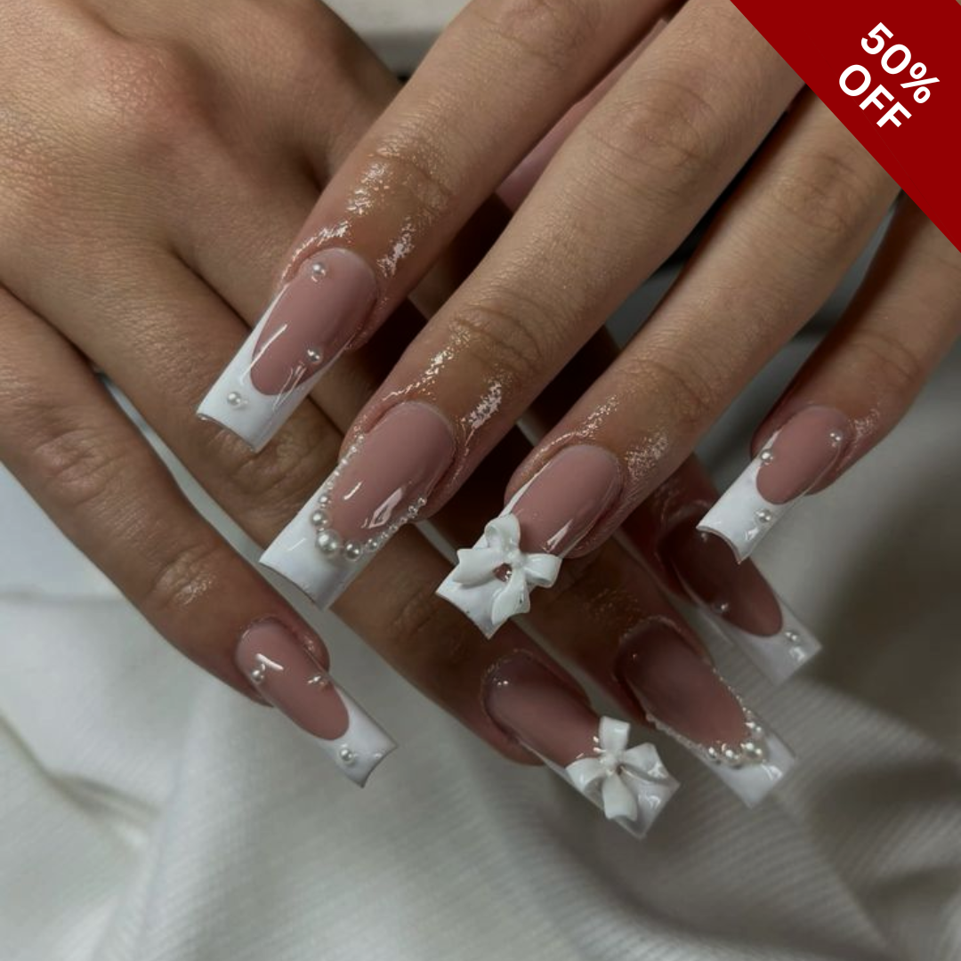 Whispered Petals press-on nails - image 11 of 15, cat-eye velvet almond