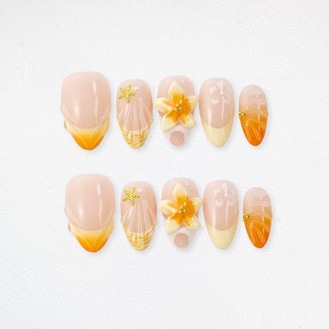 Summer Bliss press-on nails - image 5 of 15, butter yellow almond