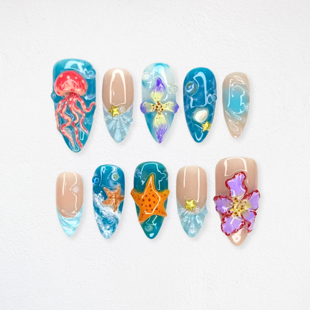 Summer Bliss press-on nails - image 6 of 15, butter yellow almond