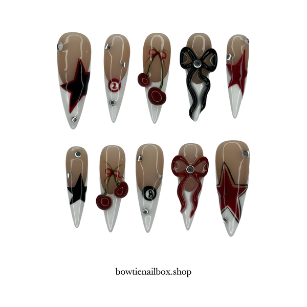 ARCADE REBEL | Soft Neutral Almond Press-Ons press-on nail set