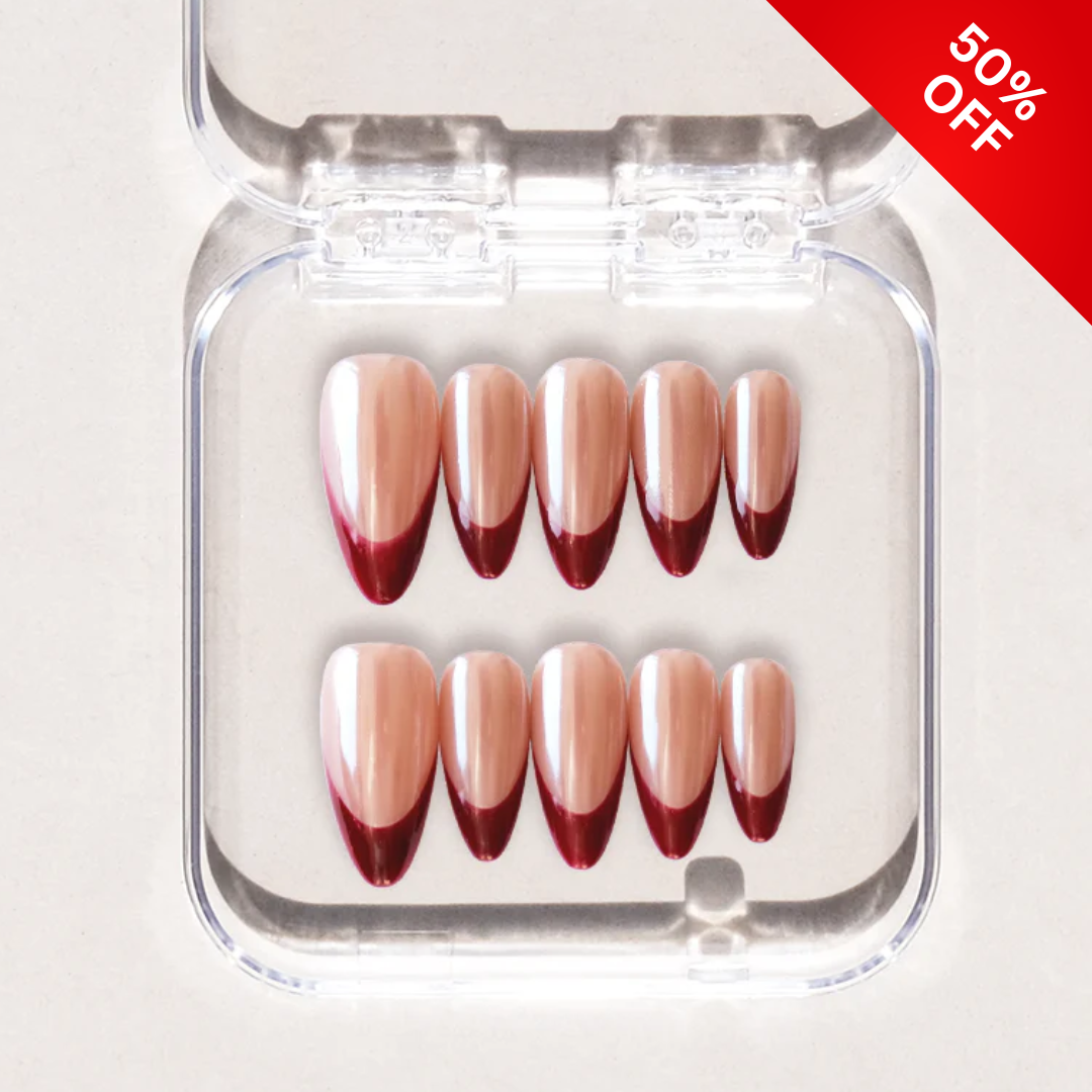 Soft Romance press-on nails - image 5 of 14, polka dot almond
