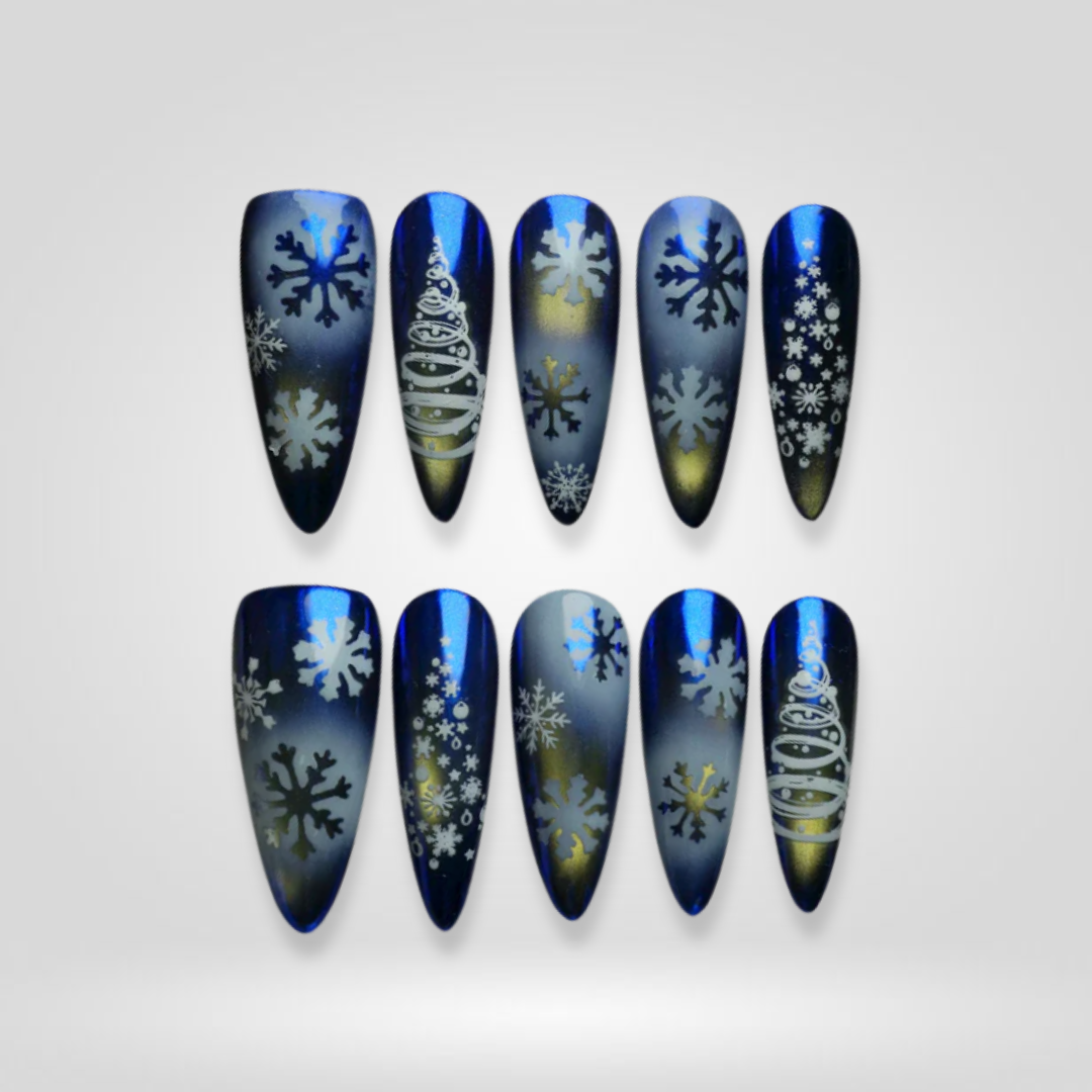 Frosted Luxe press-on nails - image 8 of 14, ombre gradient almond