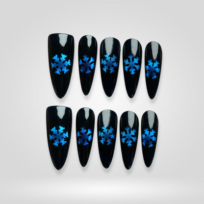 Frosted Luxe press-on nails - image 9 of 14, ombre gradient almond