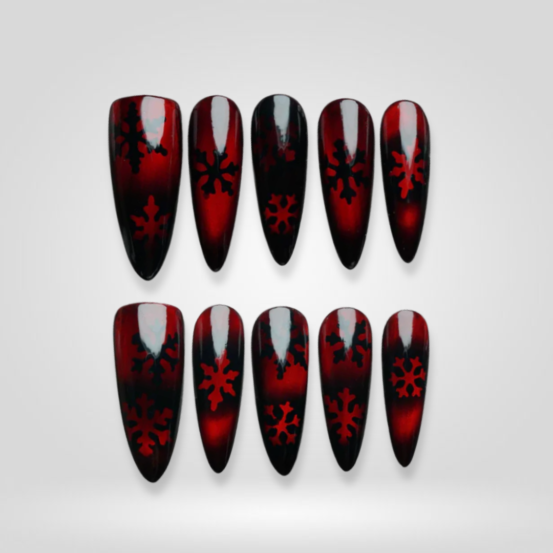 Frosted Luxe press-on nails - image 10 of 14, ombre gradient almond