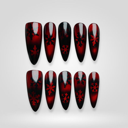 Frosted Luxe press-on nails - image 10 of 14, ombre gradient almond
