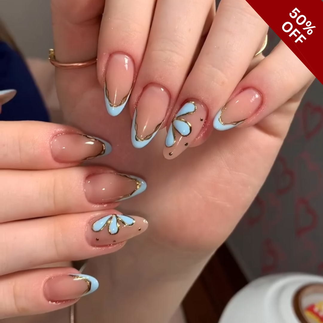 Petal Blossom press-on nails - image 7 of 11, cat-eye velvet round