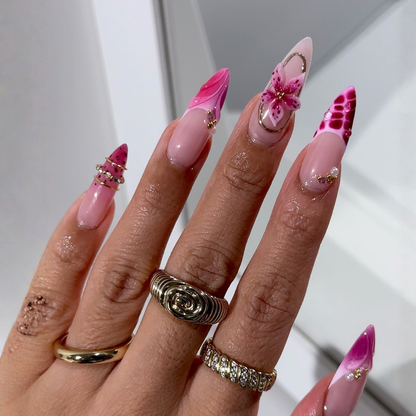 Blooming Tips press-on nails - image 6 of 11, cat-eye velvet almond