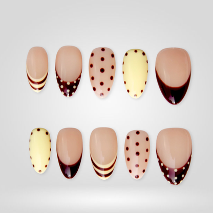 Summer Dots press-on nails - image 9 of 16, polka dot almond