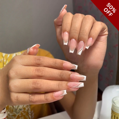 Petal Blossom press-on nails - image 5 of 11, cat-eye velvet round