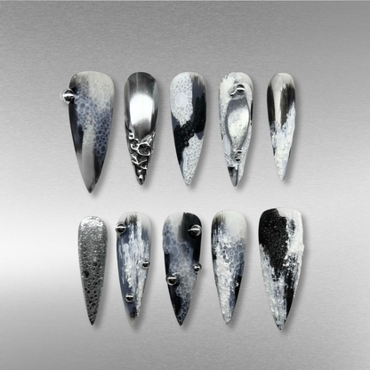 Metallic Vibe press-on nails - image 12 of 15, pearl-shift almond